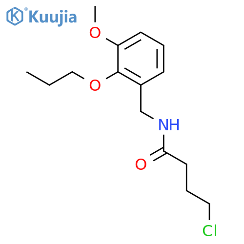 4-chloro-N-(3-methoxy-2-propoxybenzyl)butanamide structure