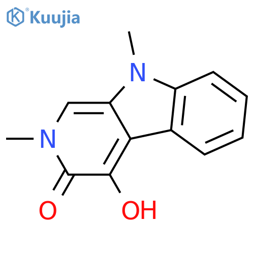 3H-Pyrido[3,4-b]indol-3-one,2,9-dihydro-4-hydroxy-2,9-dimethyl-(9CI) structure