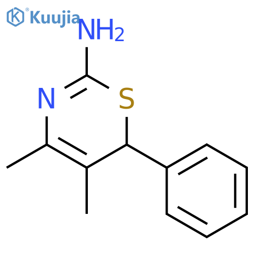 6H-1,3-Thiazin-2-amine,4,5-dimethyl-6-phenyl- structure