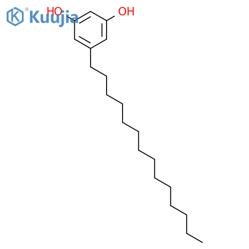 1,3-Benzenediol, 5-tetradecyl- structure
