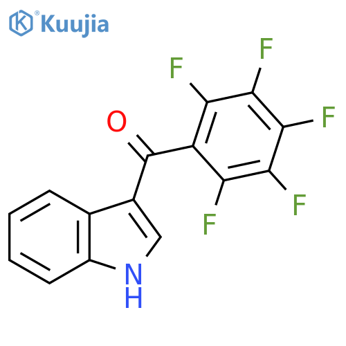 Methanone, 1H-indol-3-yl(pentafluorophenyl)- structure