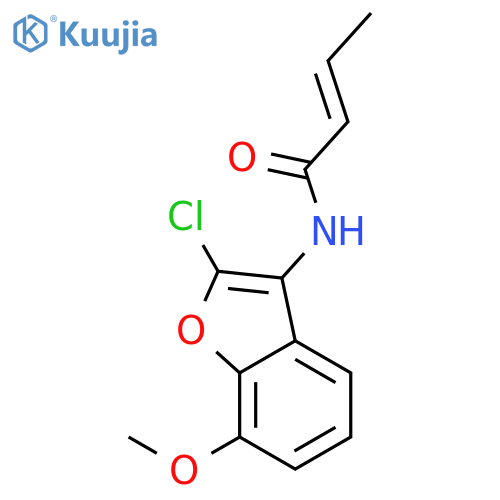 2-BUTENAMIDE, N-(2-CHLORO-7-METHOXY-3-BENZOFURANYL)-, (2E)- structure