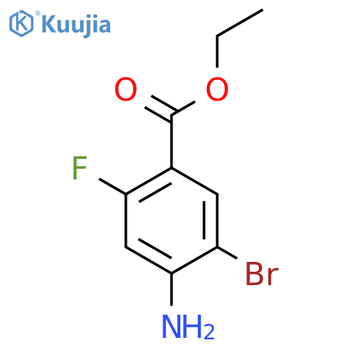 Benzoic acid, 4-amino-5-bromo-2-fluoro-, ethyl ester structure
