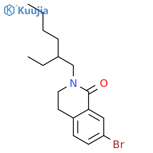 1(2H)-ISOQUINOLINONE, 7-BROMO-2-(2-ETHYLHEXYL)-3,4-DIHYDRO- structure