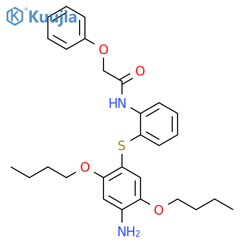 Acetamide, N-[2-[(4-amino-2,5-dibutoxyphenyl)thio]phenyl]-2-phenoxy- structure