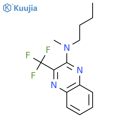 2-QUINOXALINAMINE, N-BUTYL-N-METHYL-3-(TRIFLUOROMETHYL)- structure