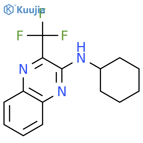 2-QUINOXALINAMINE, N-CYCLOHEXYL-3-(TRIFLUOROMETHYL)- structure