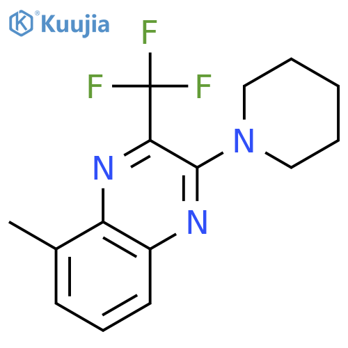 Quinoxaline, 5-methyl-2-(1-piperidinyl)-3-(trifluoromethyl)- structure