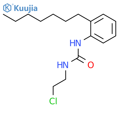 Urea, N-(2-chloroethyl)-N'-(2-heptylphenyl)- structure