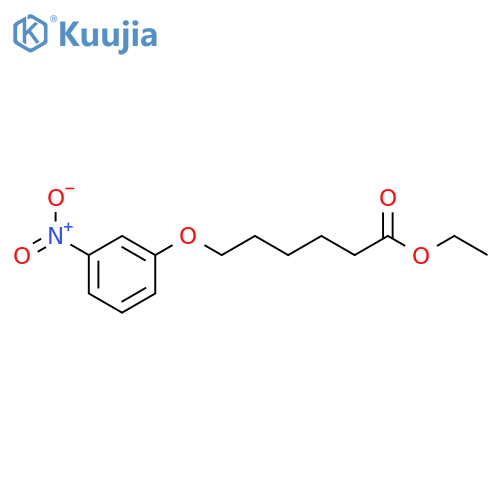 Hexanoic acid, 6-(3-nitrophenoxy)-, ethyl ester structure