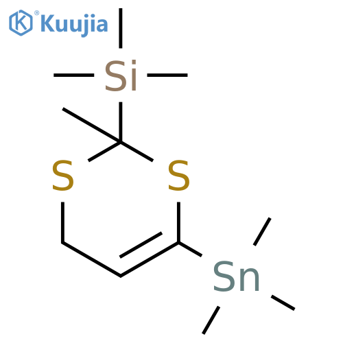 SILANE, TRIMETHYL[2-METHYL-6-(TRIMETHYLSTANNYL)-4H-1,3-DITHIIN-2-YL]- structure