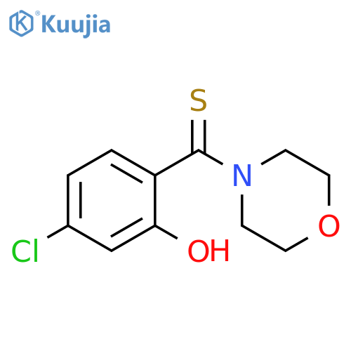 Morpholine, 4-[(4-chloro-2-hydroxyphenyl)thioxomethyl]- structure