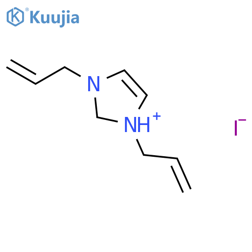 1H-Imidazolium, 1,3-di-2-propenyl-, iodide structure