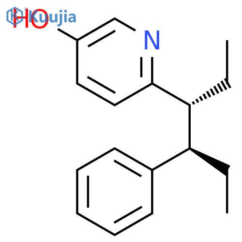 3-Pyridinol, 6-[(1R,2R)-1-ethyl-2-phenylbutyl]-, rel- structure