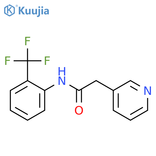 3-Pyridineacetamide, N-[2-(trifluoromethyl)phenyl]- structure