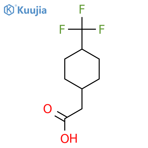2-[4-(Trifluoromethyl)cyclohexyl]acetic acid structure