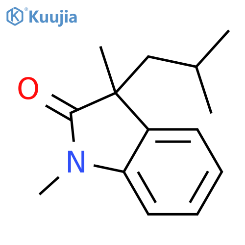 2H-Indol-2-one,1,3-dihydro-1,3-dimethyl-3-(2-methylpropyl)-(9CI) structure
