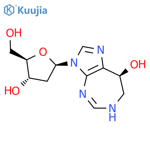 3-(2R,4S,5R)-4-hydroxy-5-(hydroxymethyl)oxolan-2-yl-3H,4H,7H,8H-imidazo4,5-d1,3diazepin-8-ol structure