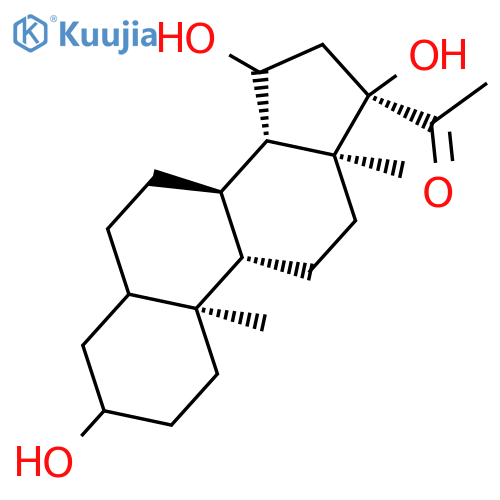 3,15,17-trihydroxypregnan-20-one structure