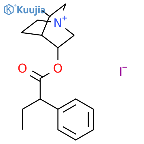 1-methyl-3-[(2-phenylbutanoyl)oxy]-1-azoniabicyclo[2.2.2]octane iodide structure