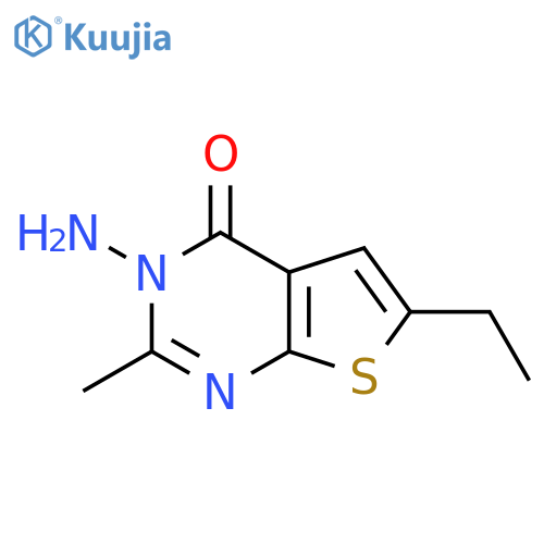 3-Amino-6-ethyl-2-methylthieno2,3-dpyrimidin-4(3H)-one structure
