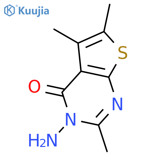 3-amino-2,5,6-trimethylthieno2,3-dpyrimidin-4(3H)-one structure