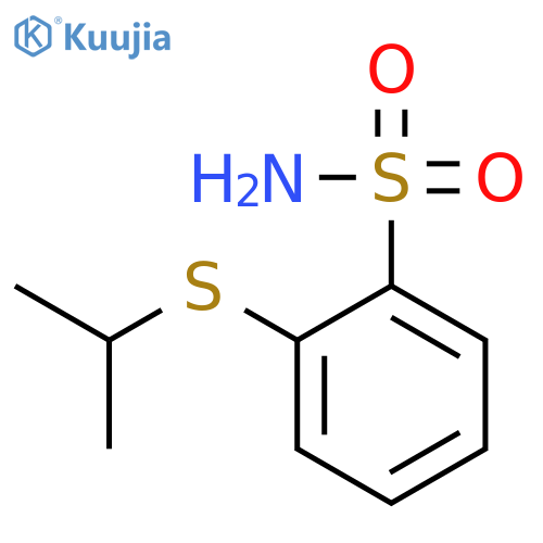 Benzenesulfonamide, 2-[(1-methylethyl)thio]- structure