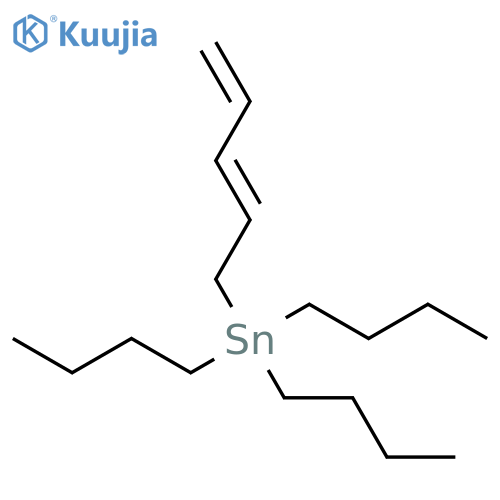 Stannane, tributyl-(2E)-2,4-pentadienyl- structure
