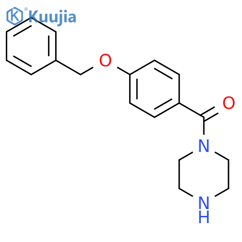 PIPERAZINE, 1-[4-(PHENYLMETHOXY)BENZOYL]- structure