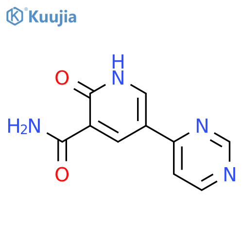 2-Oxo-5-(pyrimidin-4-yl)-1,2-dihydropyridine-3-carboxamide structure