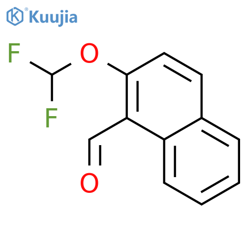 2-(difluoromethoxy)naphthalene-1-carbaldehyde structure
