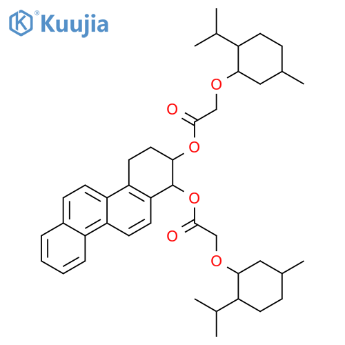 (1R,2R)-1,2,3,4-tetrahydrochrysene-1,2-diyl bis({[5-methyl-2-(propan-2-yl)cyclohexyl]oxy}acetate) structure