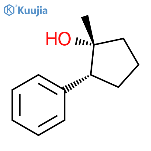 Cyclopentanol, 1-methyl-2-phenyl-, (1R,2R)-rel- structure