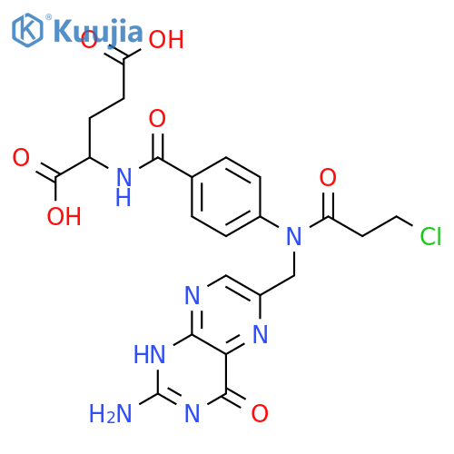 L-Glutamic acid,N-[4-[[(2-amino-1,4-dihydro-4-oxo-6-pteridinyl)methyl](3-chloro-1-oxopropyl)amino]benzoyl]-(9CI) structure