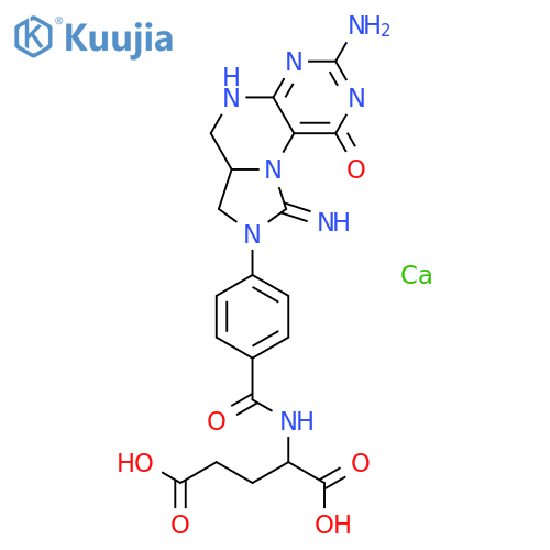 calcium;2-[[4-(3-amino-9-imino-1-oxo-5,6,6a,7-tetrahydro-4H-imidazo[1,5-f]pteridin-8-yl)benzoyl]amino]pentanedioic acid structure