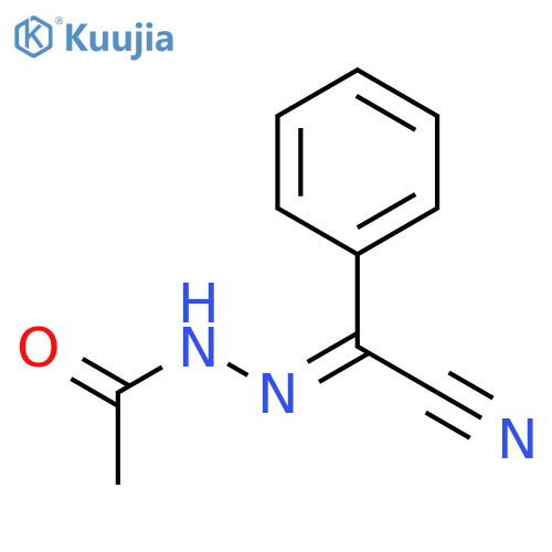 ACETIC ACID, (CYANOPHENYLMETHYLENE)HYDRAZIDE structure