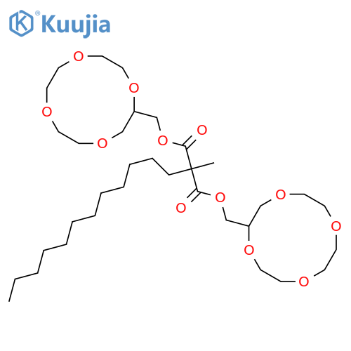 bis[(12-crown-4)methyl] dodecylmethylmalonate structure