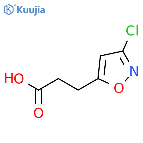 3-(3-chloro-1,2-oxazol-5-yl)propanoic acid structure