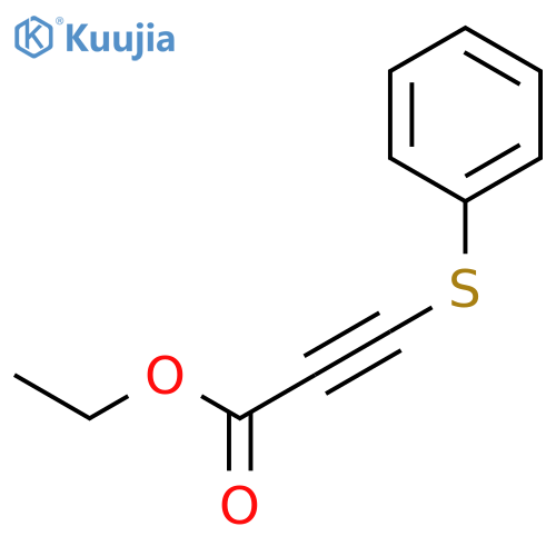 2-Propynoic acid, 3-(phenylthio)-, ethyl ester structure