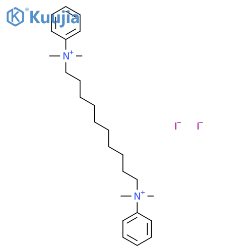 1,10-Decanediaminium, N,N,N',N'-tetramethyl-N,N'-diphenyl-, diiodide structure