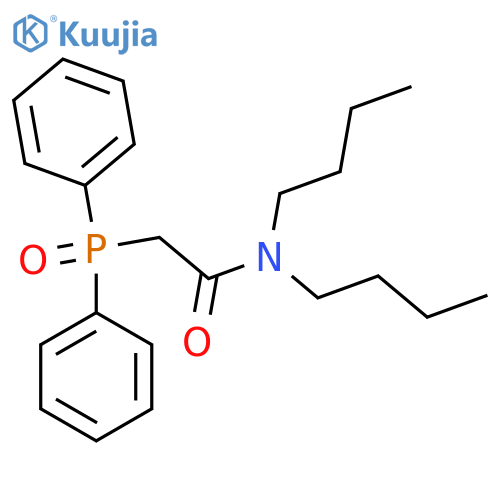 Acetamide, N,N-dibutyl-2-(diphenylphosphinyl)- structure