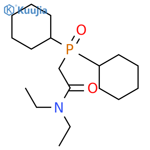 Acetamide, 2-(dicyclohexylphosphinyl)-N,N-diethyl- structure