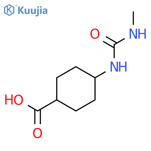 Cyclohexanecarboxylicacid, 4-[[(methylamino)carbonyl]amino]-, cis- structure