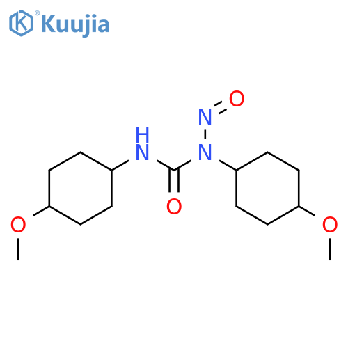 Urea,N,N'-bis(4-methoxycyclohexyl)-N-nitroso-, [trans(trans)]- (9CI) structure