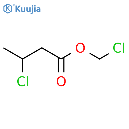 Butanoic acid, 3-chloro-, chloromethyl ester structure