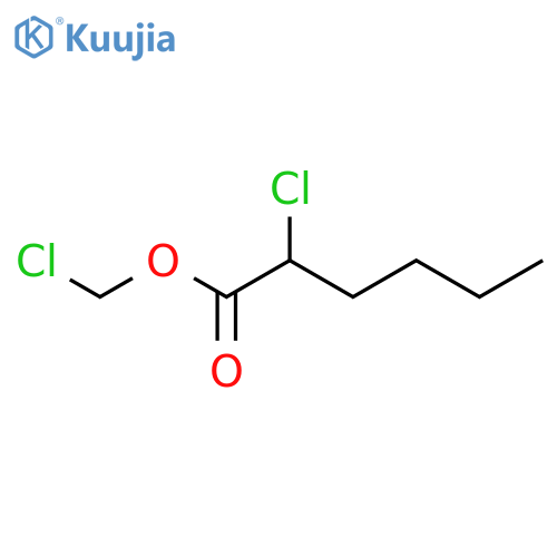 Hexanoic acid, 2-chloro-, chloromethyl ester structure