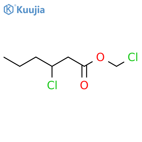 Hexanoic acid, 3-chloro-, chloromethyl ester structure