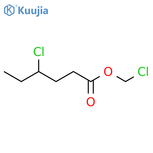 Hexanoic acid, 4-chloro-, chloromethyl ester structure