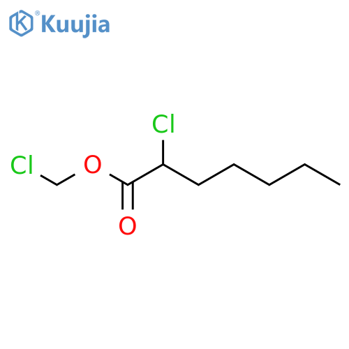 Heptanoic acid, 2-chloro-, chloromethyl ester structure