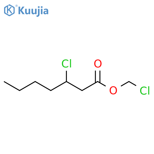 Heptanoic acid, 3-chloro-, chloromethyl ester structure